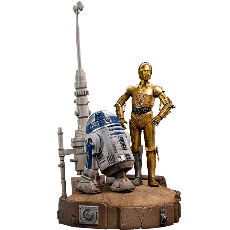Φιγούρα Iron Studios Star Wars - C-3PO and R2-D2 Deluxe Statue Deluxe Art Scale 1/10