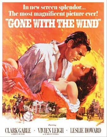 Metallikyltti Gone with the Wind