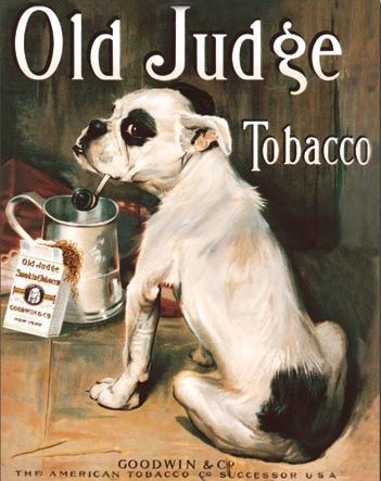 Μεταλλική πινακίδα Old Judge Tobacco