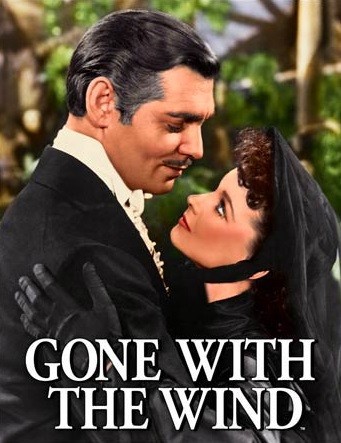 Μεταλλική πινακίδα Gone with the Wind - Scarlet & Rhett