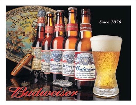 Μεταλλική πινακίδα BUD - History of Bud