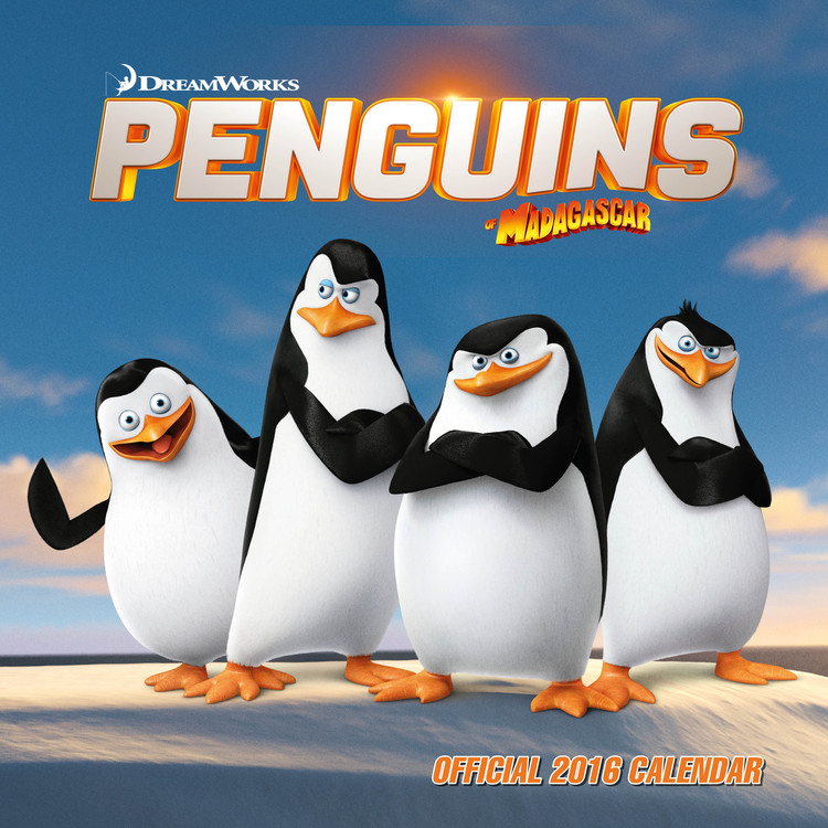 Kalenteri 2027 Madagascarin pingviinit
