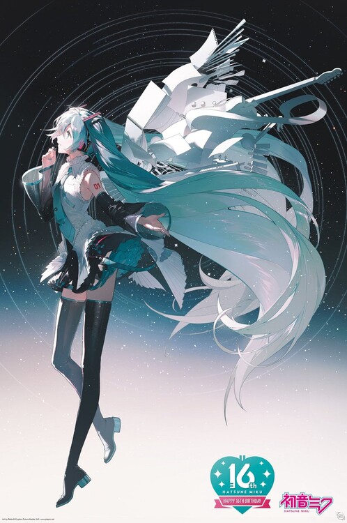 Плакат Hatsune Miku - Happy 16th Birthday Miku