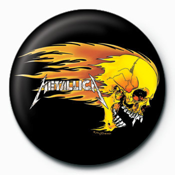 Κονκάρδα METALLICA - FLAMING SKULL