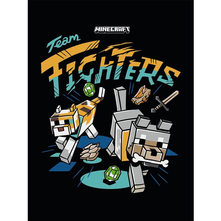 Quadro em tela Minecraft - Team Fighters