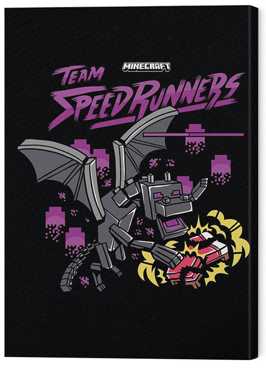 Quadro em tela Minecraft - Team Speedrunners