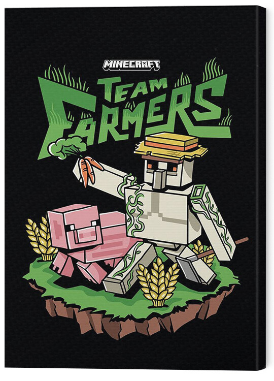 Slika na platnu Minecraft - Team Farmers