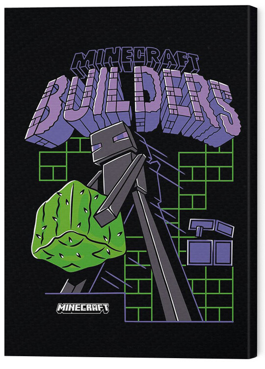 Canvas Print Minecraft - Team Builders
