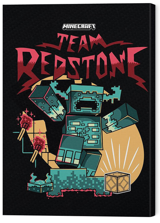 Quadro em tela Minecraft - Team Redstone