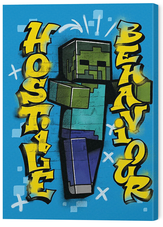 Slika na platnu Minecraft - Hostige Behaviour