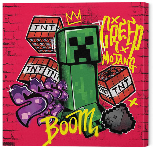 Canvas Print Minecraft - Creep Mojang
