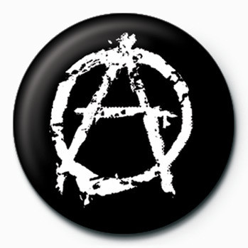 Badge Punk - Anarchy (White)