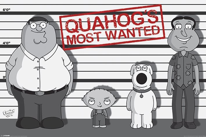 Kehystetty juliste Family Guy - Line Up