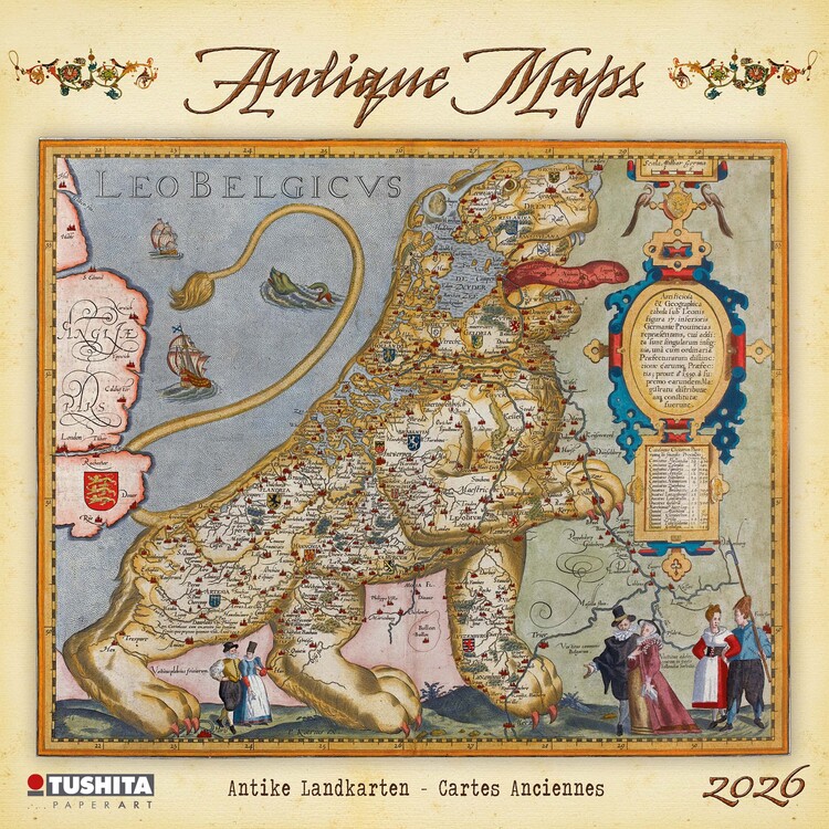 Calendar 2027 Antique Maps