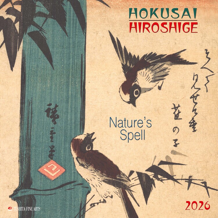 Календар 2027 Hokusai Hiroshige - Nature's Spell