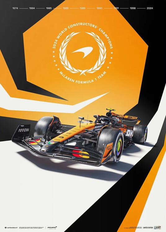 Εκτύπωση τέχνης McLaren Formula 1 Team - F1® World Constructors' Champions - 2024 - Limited Edition