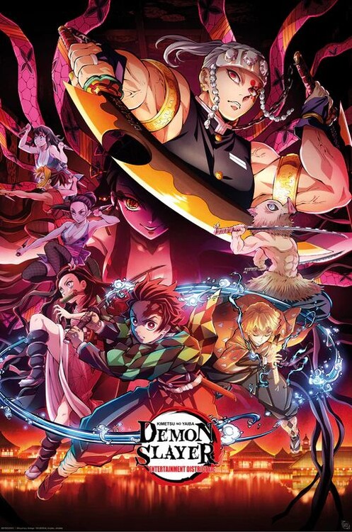 Плакат Demon Slayer - Entertaiment District