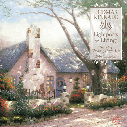 Calendar 2016 Thomas Kinkade - Lightposts for Living
