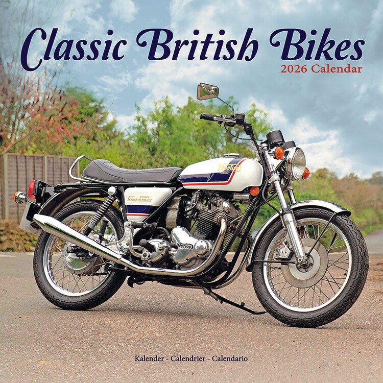 Календар 2027 Classic British Bikes