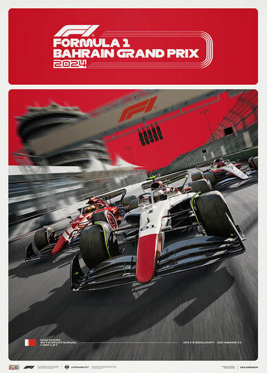 Εκτύπωση τέχνης Bahrain Grand Prix - 2024 Formula 1 - Grand Prix Poster