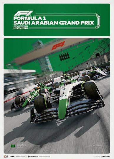 Εκτύπωση τέχνης Formula 1® - Saudi Arabian Grand Prix - 2024