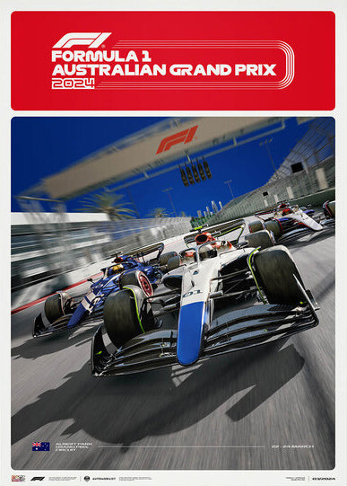 Εκτύπωση τέχνης Formula 1® - Australian Grand Prix - 2024