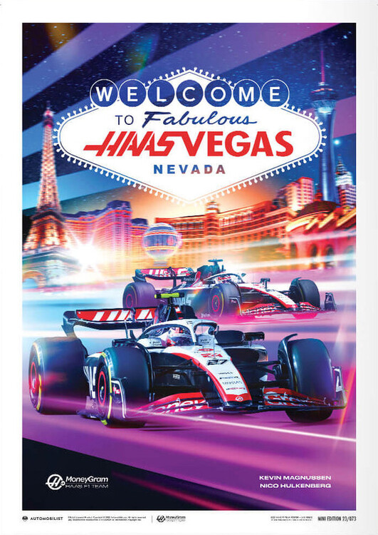 Εκτύπωση τέχνης Moneygram Haas F1 Team - Las Vegas Grand Prix - 2023