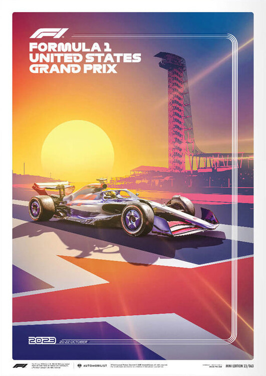 Εκτύπωση τέχνης Formula 1 - Formula 1 United States Grand Prix - 2023