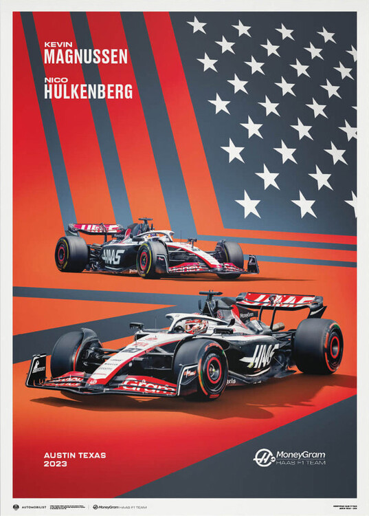 Εκτύπωση τέχνης Moneygram Haas F1 Team - United States Grand Prix - 2023