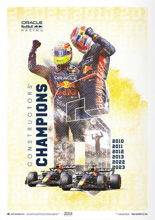 Εκτύπωση τέχνης Oracle Red Bull Racing - F1® World Constructors' Champions - 2023