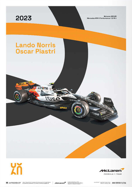 Εκτύπωση τέχνης Mclaren Racing - Mcl60 - 60th Anniversary - 2023