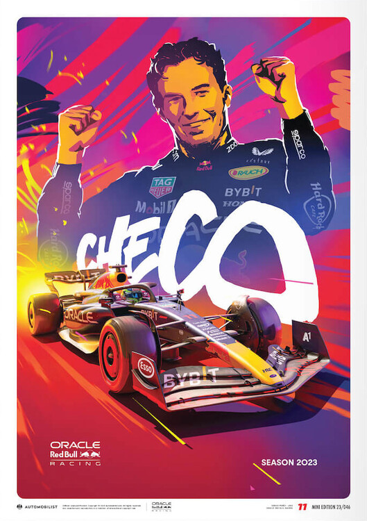Εκτύπωση τέχνης Oracle Red Bull Racing - Sergio Pérez - 2023