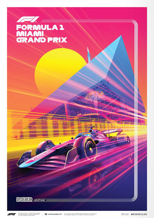 Εκτύπωση τέχνης Formula 1 - Miami Grand Prix - 2023