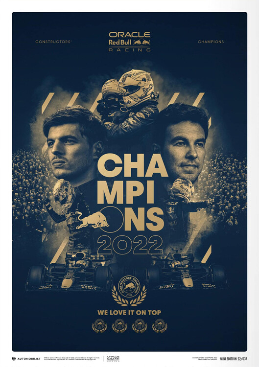 Εκτύπωση τέχνης Oracle Red Bull Racing - 2022 Formula 1 Constructor'S Champion