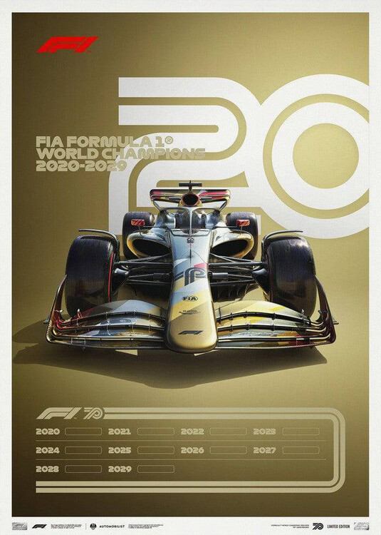 Εκτύπωση τέχνης Formula 1® Decades - 2020S the Future Lies Ahead