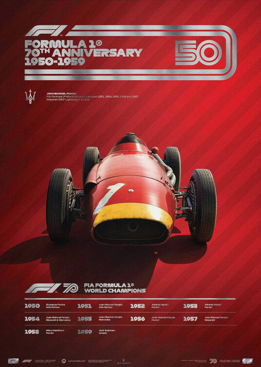 Art Print Formula 1® Decades - 50S Maserati