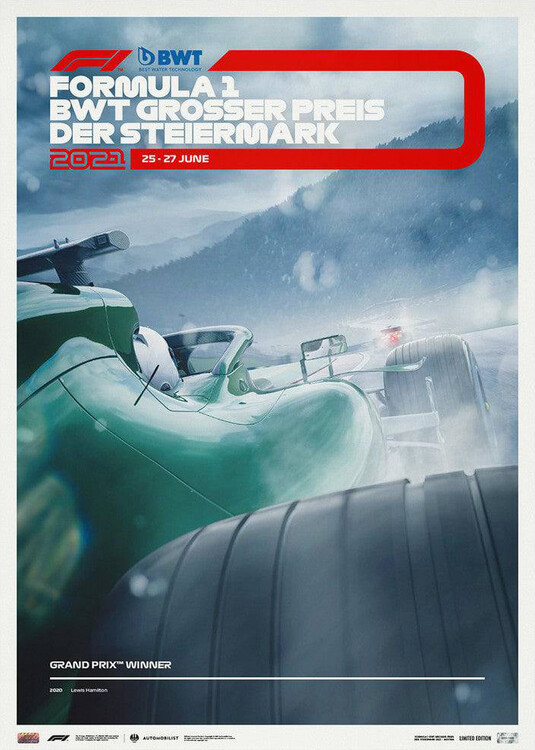 Εκτύπωση τέχνης Formula 1 Bwt Grosser Preis Der Steiermark 2021 - Limited Edition