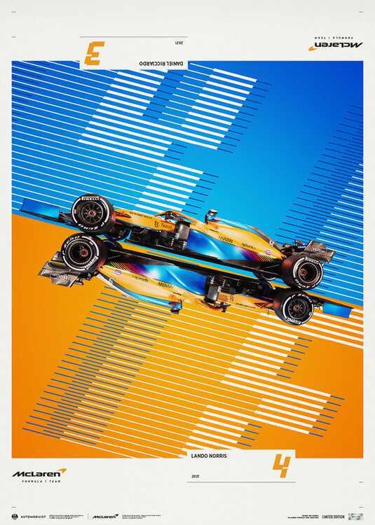 Εκτύπωση τέχνης Mclaren - Team 2021 Season - Limited Poster