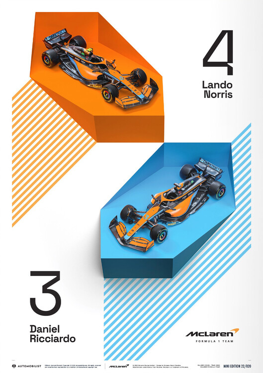 Εκτύπωση τέχνης Mclaren Formula 1 Team - Season - 2022