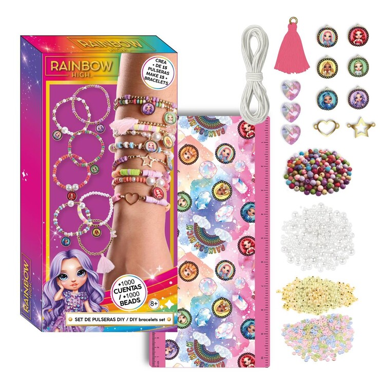 Kreativni komplet za izdelavo zapestnic Rainbow High
