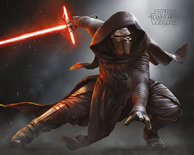 Плакат Star Wars Episode VII: The Force Awakens - Kylo Ren Crouch