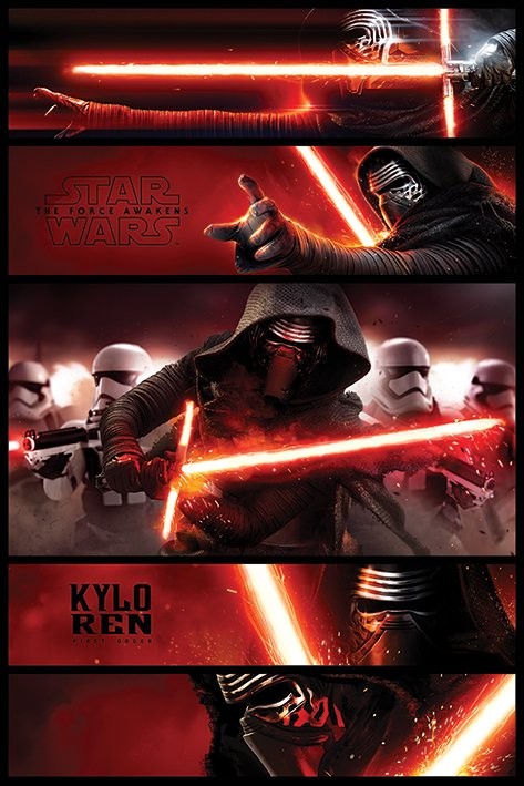 Плакат Gwiezdne wojny, część VII : Przebudzenie Mocy - Kylo Ren Panels