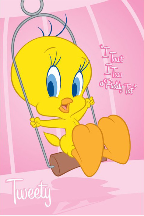 Poster TWEETY - pink