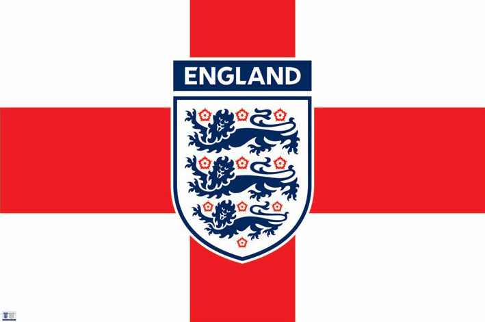 Poster England - fa crest