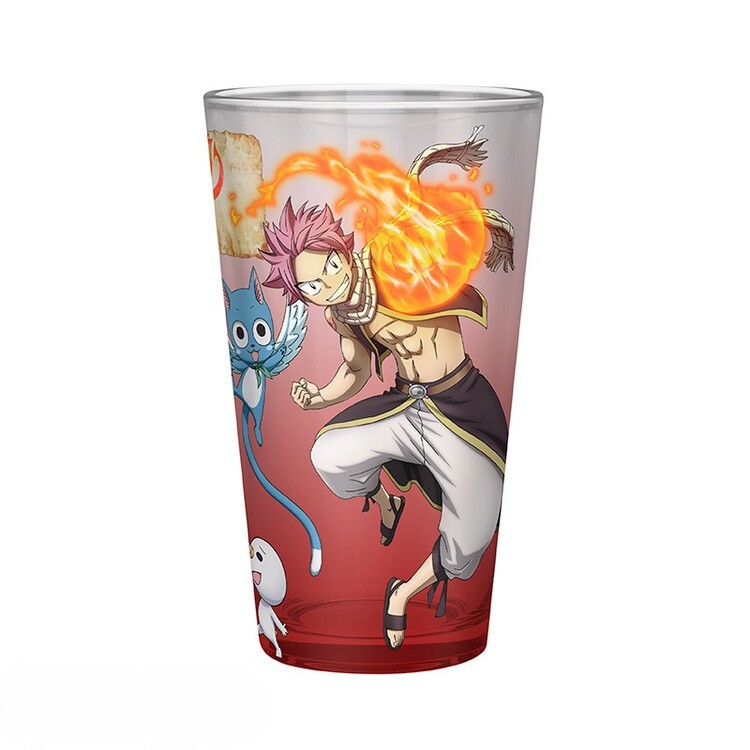 Ποτήρι Fairy Tail - Natsu, Luca, Happy & Plue