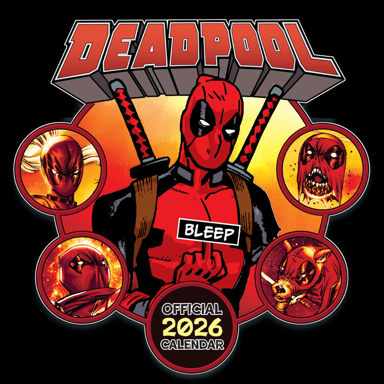 Kalendar 2027 Marvel - Deadpool
