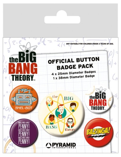 Badge set The Big Bang Theory - Characters