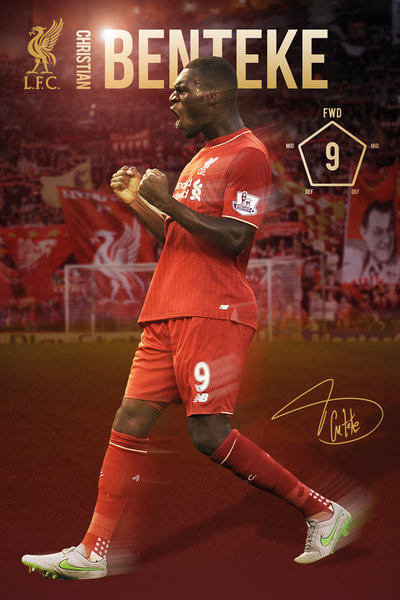 Плакат Liverpool FC - Benteke 15/16