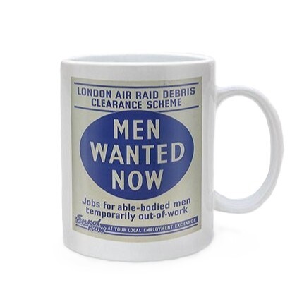 Skodelica IWM - Men Wanted Now