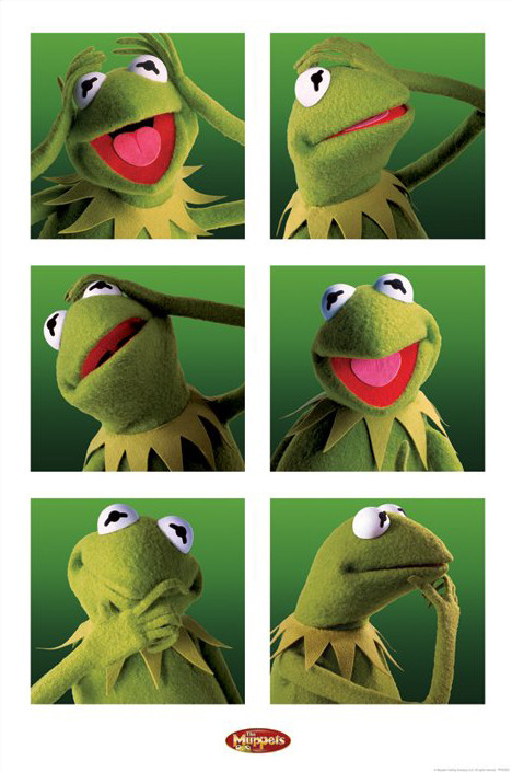 Poster KERMIT - boxes | Wall Art | 3+1 FREE | Europosters